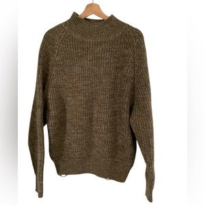 1980s Randy Allen Mens Brown Heavy Sweater SZ Large 100% Wool